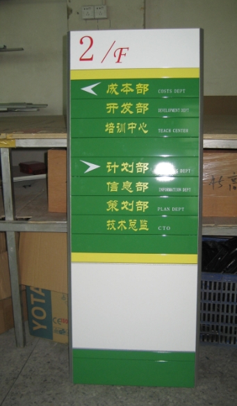 廣東省會(huì)計(jì)學(xué)院標(biāo)識(shí)牌-當(dāng)前樓層功能牌